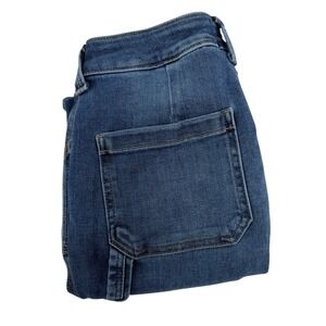 Edgely Womens High Rise Slim Straight Ankle Carpenter Jeans Blue Size‎ 6